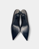 Escarpins marrons à noeuds