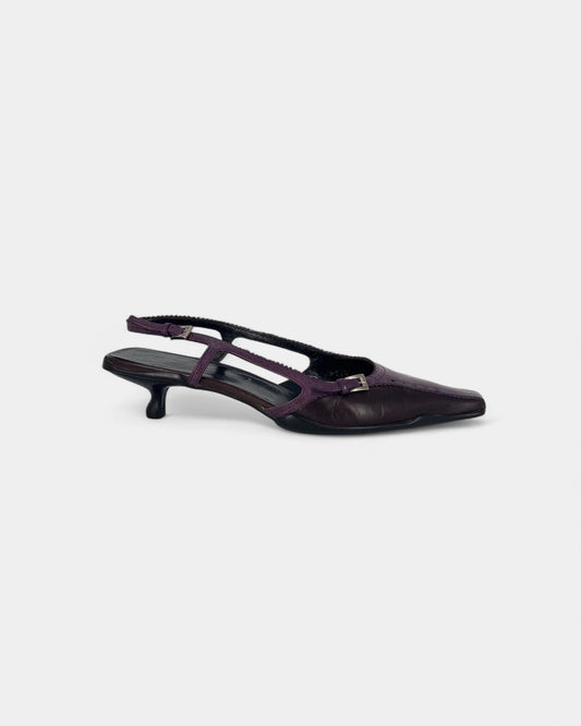 Purple Slingbacks - 37.5 EU / 6.5 US