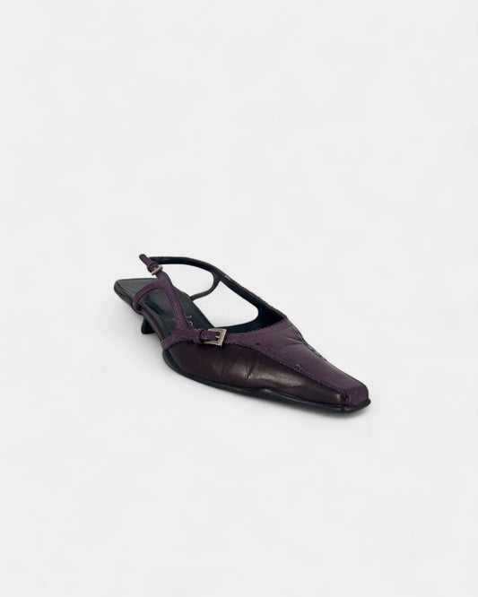 Purple Slingbacks - 37.5 EU / 6.5 US
