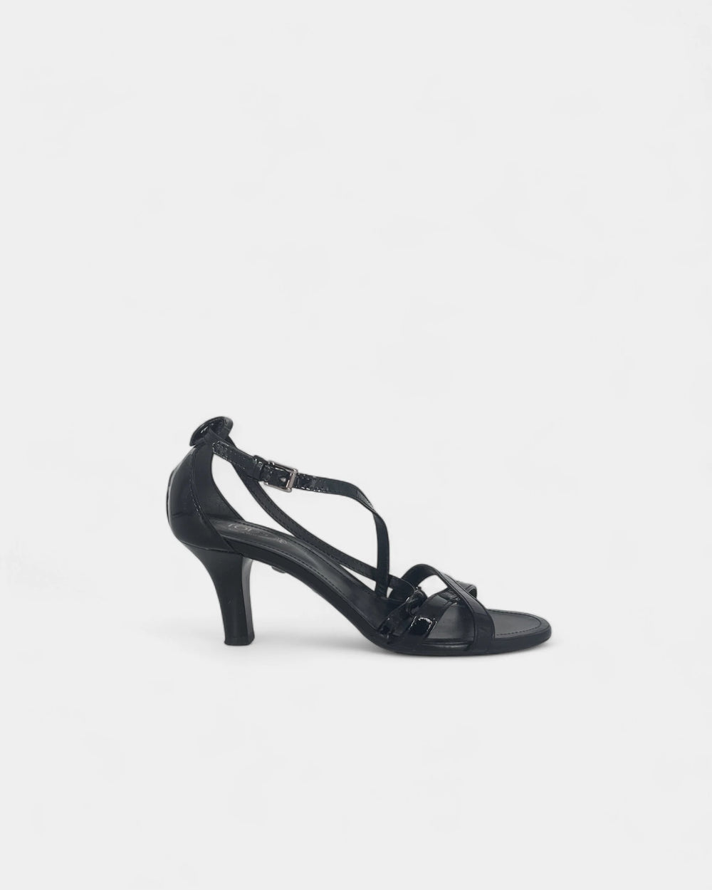 Sandales noires à talons - 36.5 EU / 6.5 US