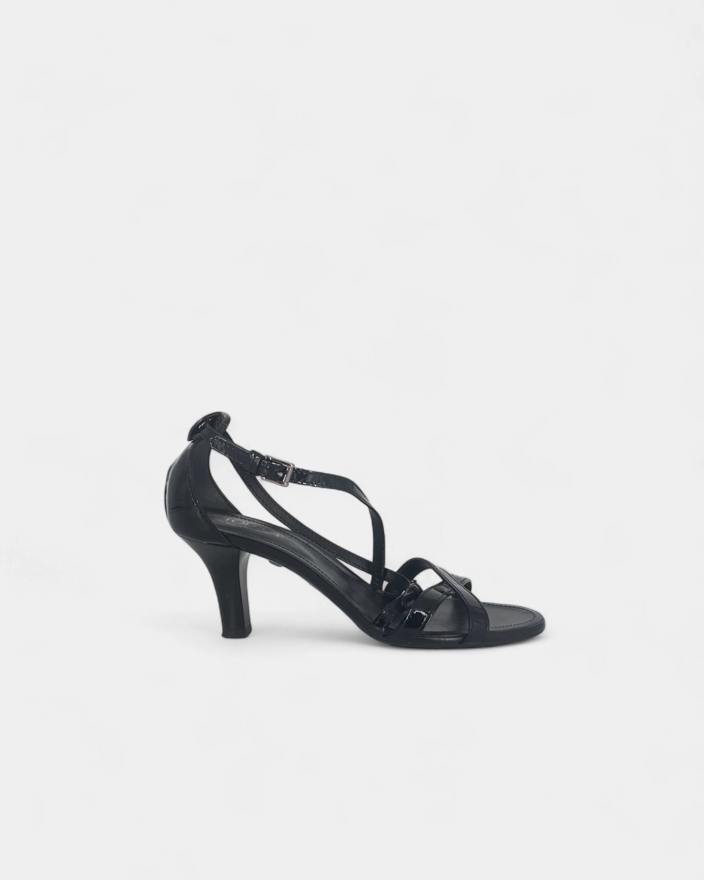Sandales noires à talons - 36.5 EU / 6.5 US