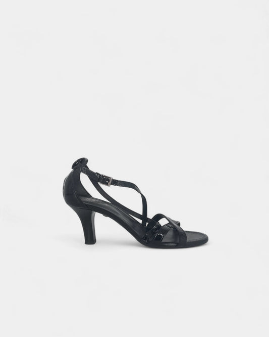 Sandales noires à talons - 36.5 EU / 6.5 US