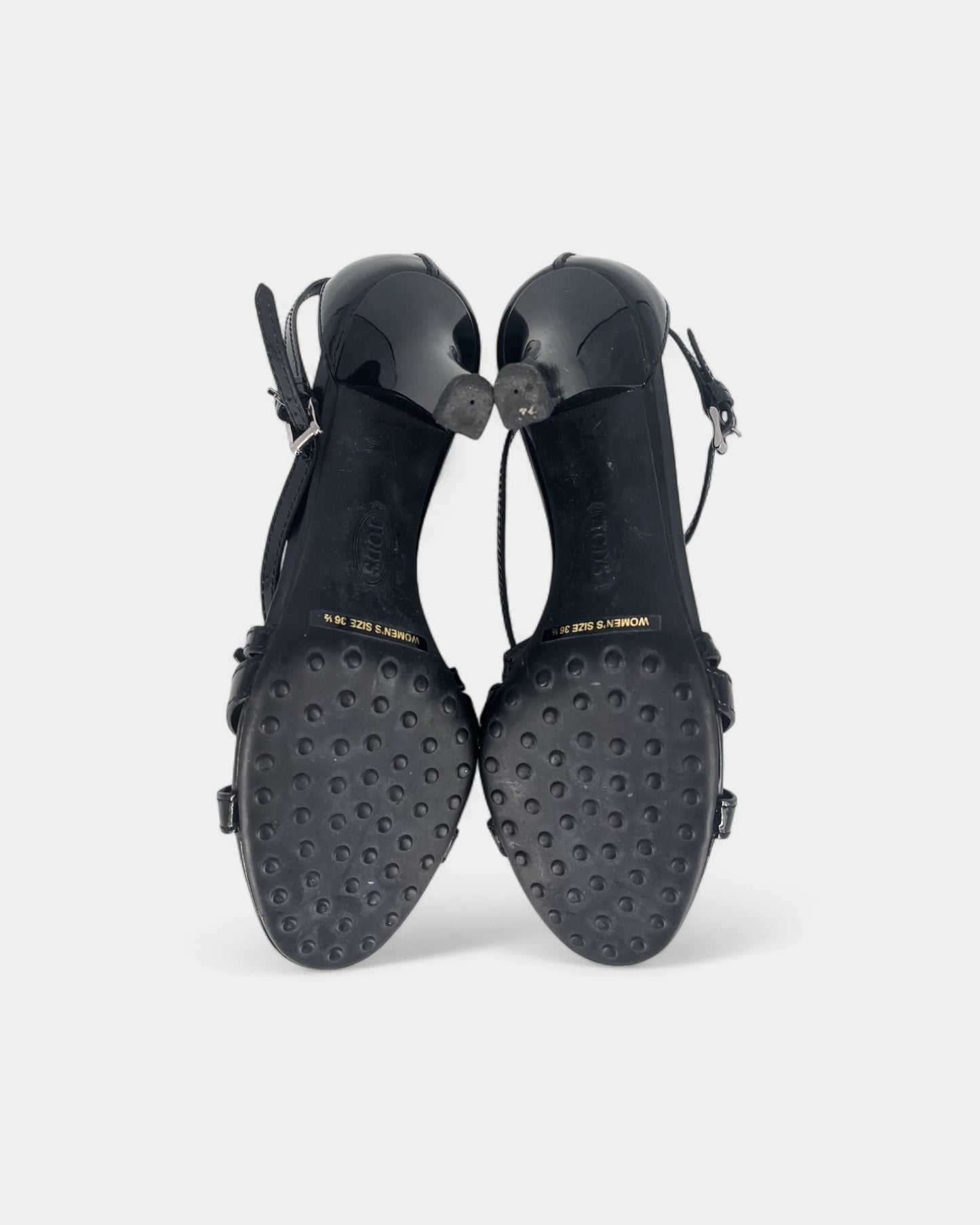 Sandales noires à talons - 36.5 EU / 6.5 US