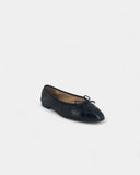black ballet flats