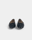 black ballet flats