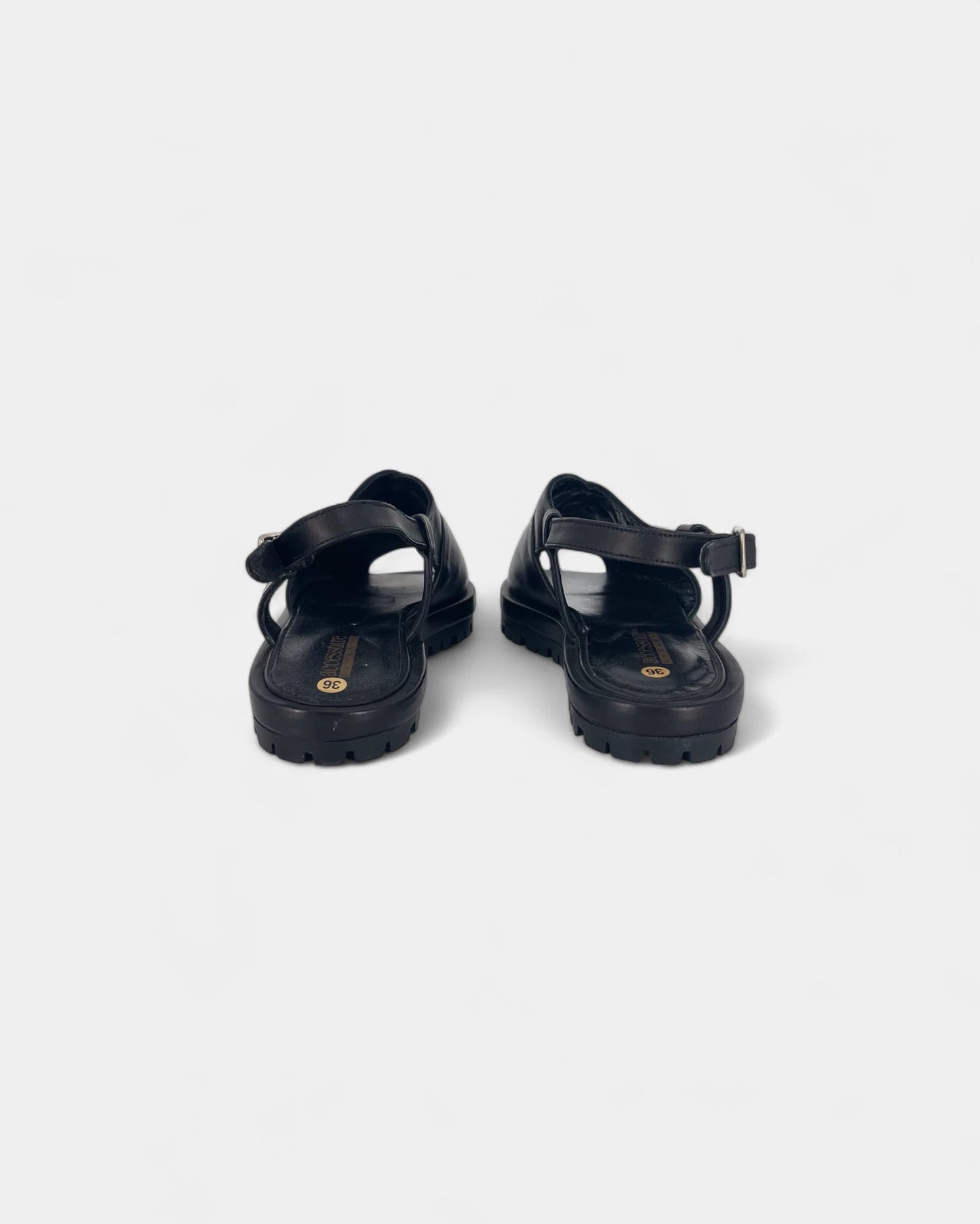 Sandales noires - 36 EU / 6 US