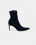 Black ankle boots with heels