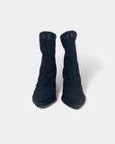 Black ankle boots with heels