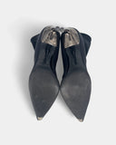 Black ankle boots with heels