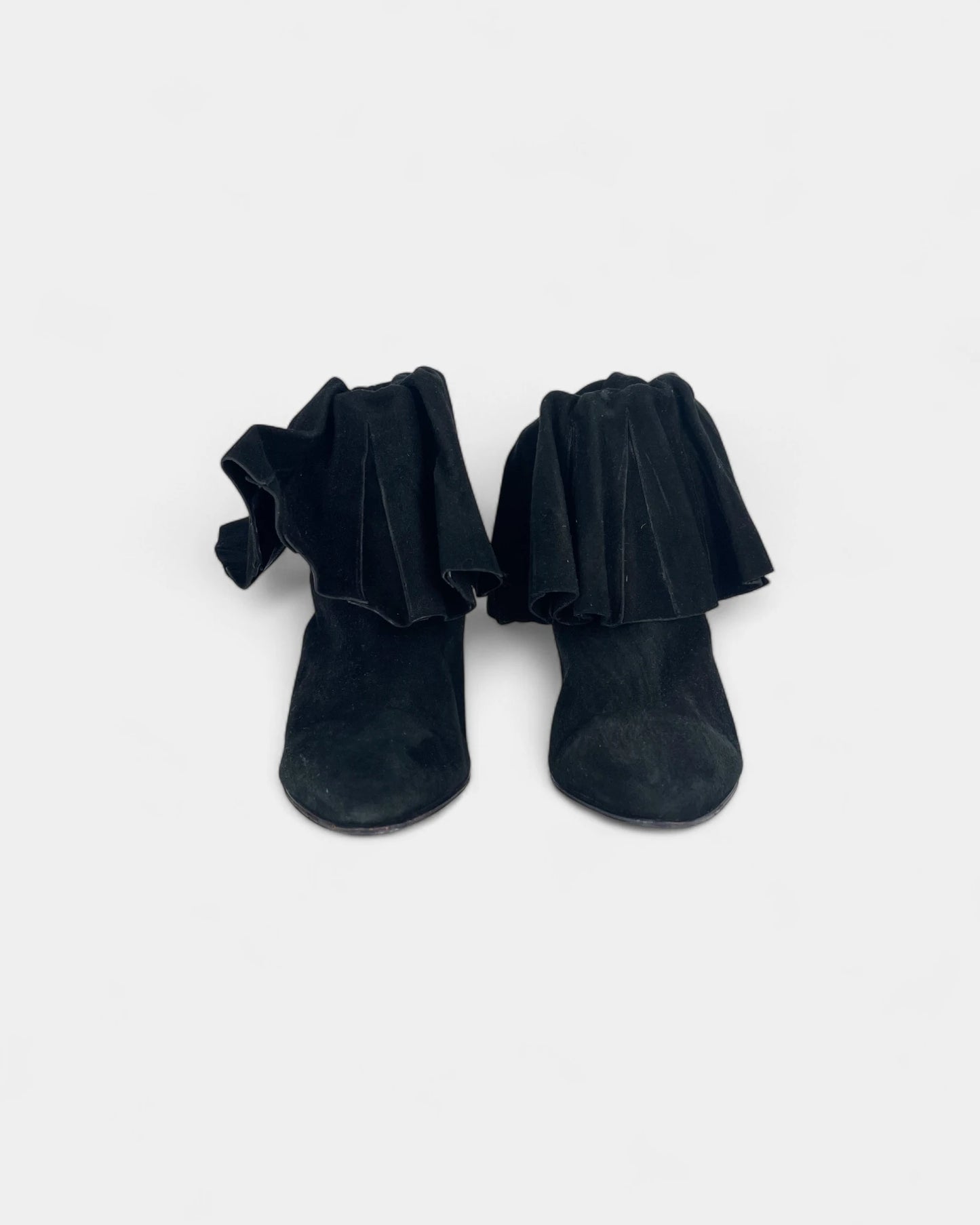 Bottines noires en suède - 36 EU / 6 US