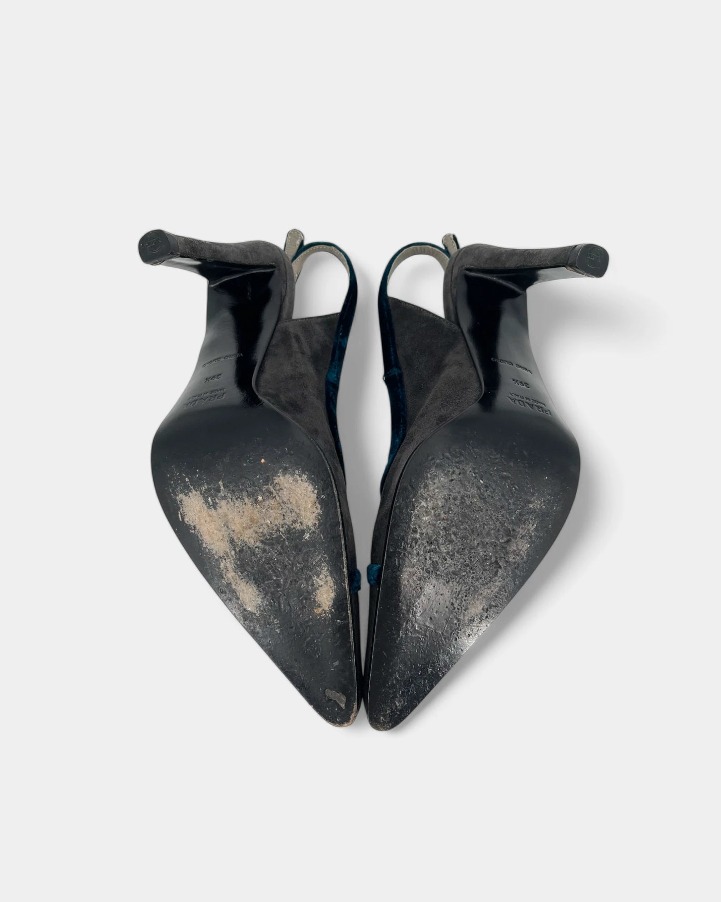 Slingbacks grises et bleues - 39.5 EU / 9.5 US