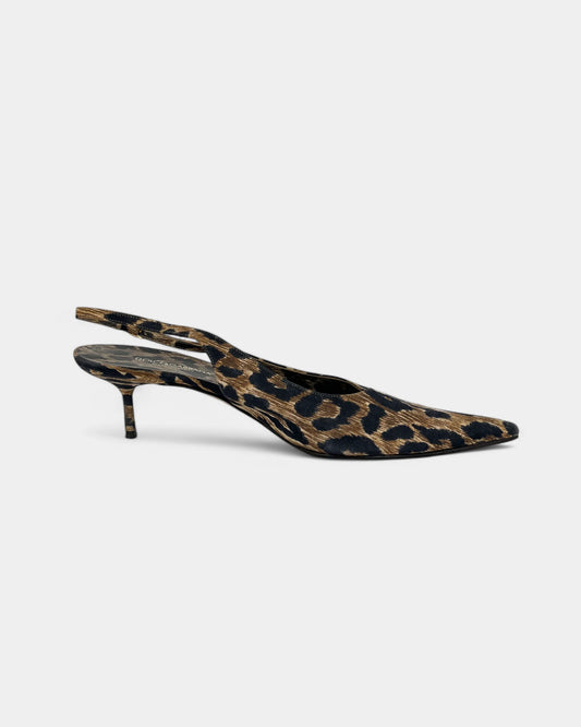 Slingbacks à motif léopard - 40 EU / 10 US