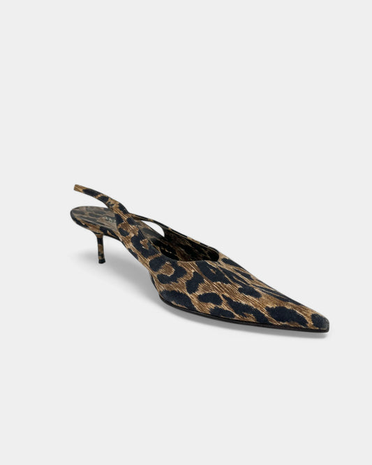 Slingbacks à motif léopard - 40 EU / 10 US