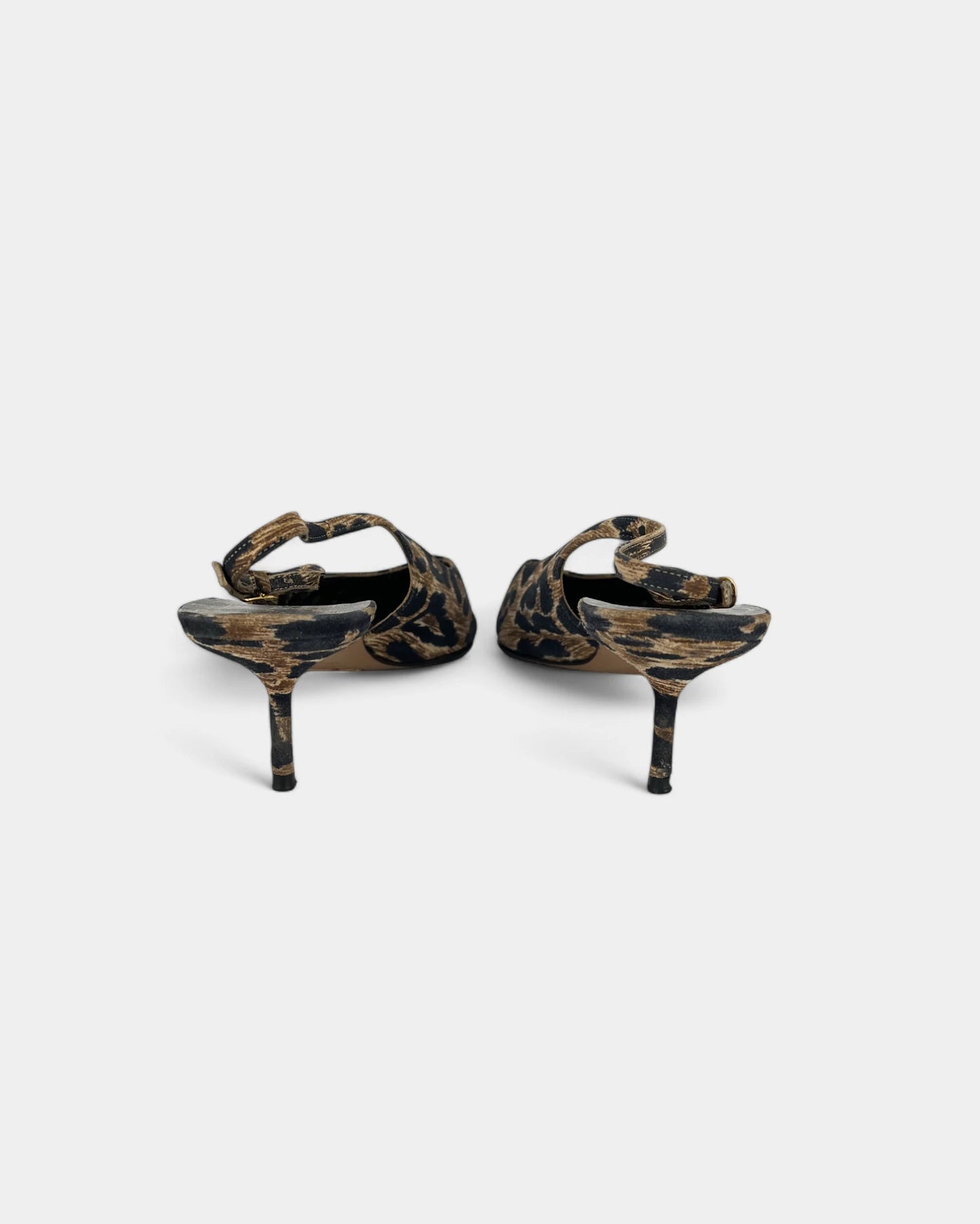 Slingbacks à motif léopard - 40 EU / 10 US