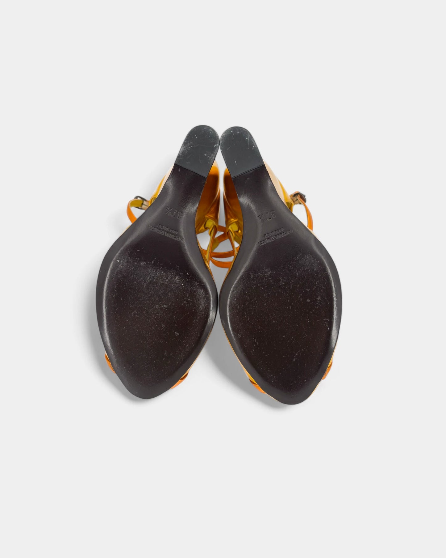 Escarpins jaunes brillants ouverts - 37.5 EU / 7.5 US