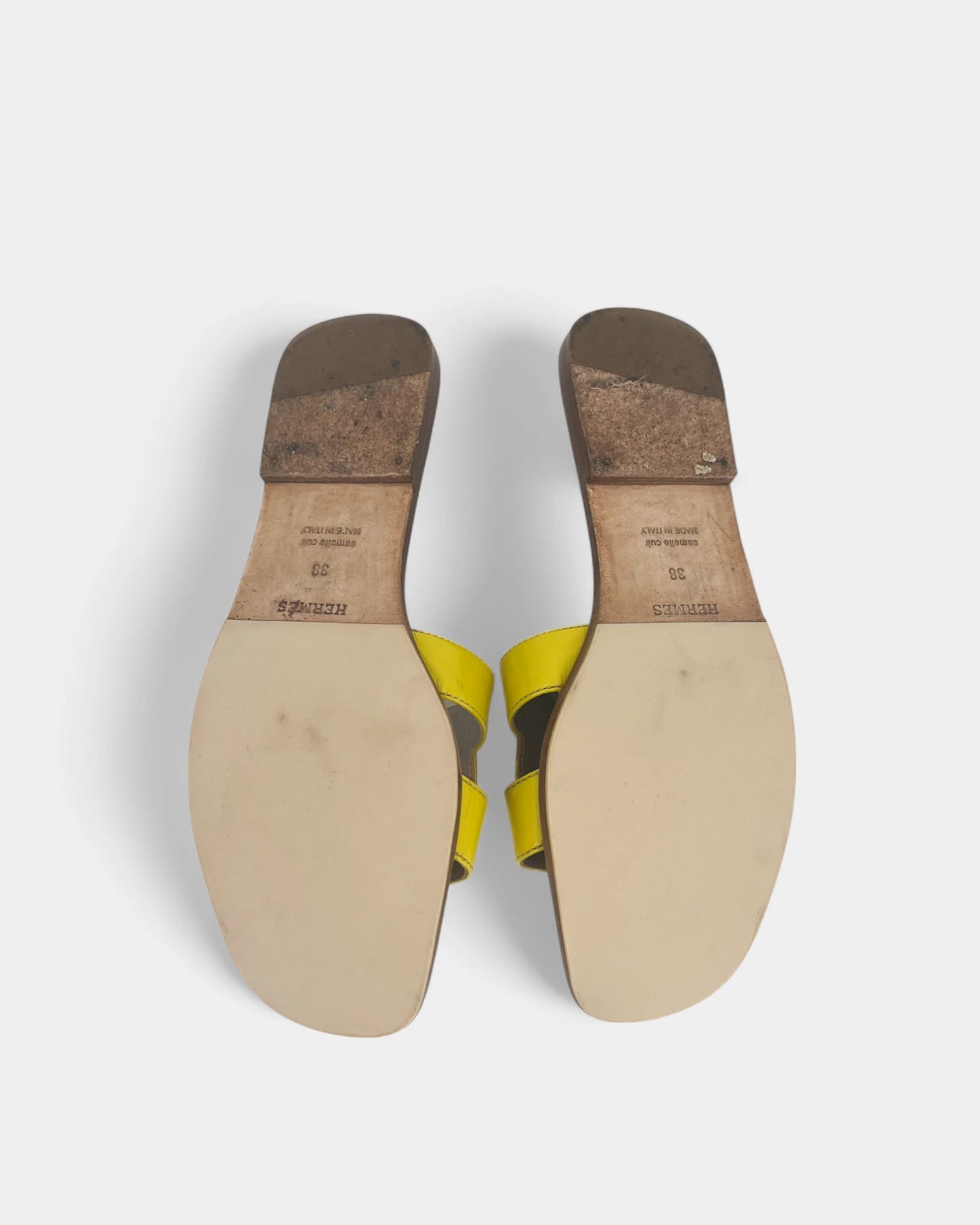 Yellow sandals