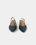 Black slingbacks