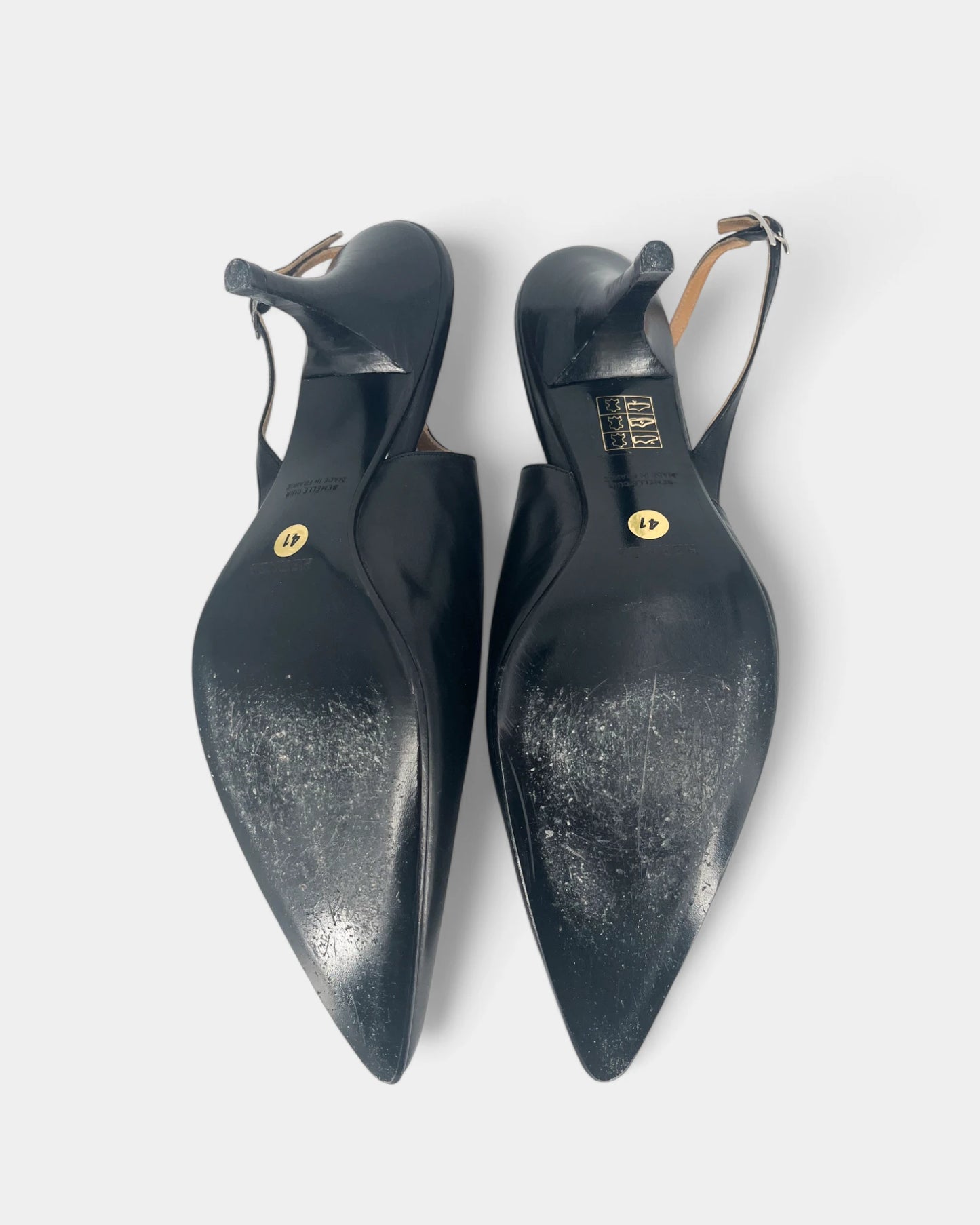 Slingbacks noires - 41 EU / 11 US