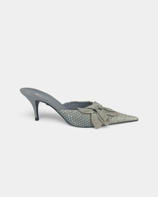 Mules bleues claires à talons - 38 EU / 8 US