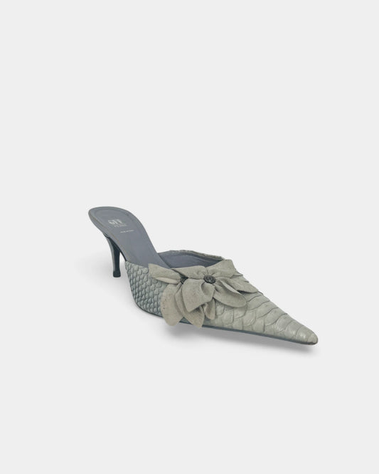 Mules bleues claires à talons - 38 EU / 8 US