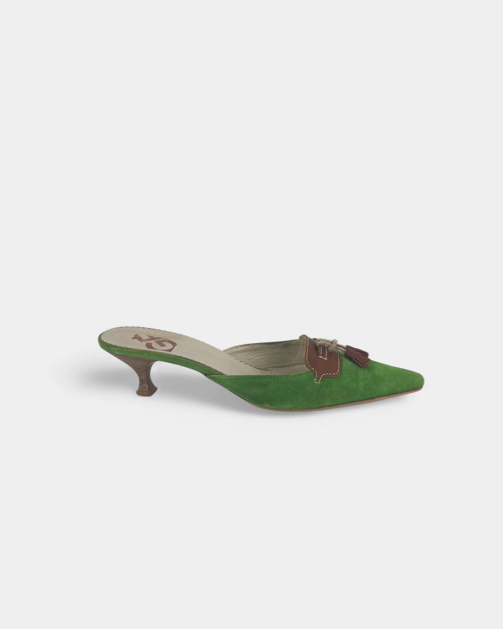 Mules vertes à talons - 40 EU / 10 US