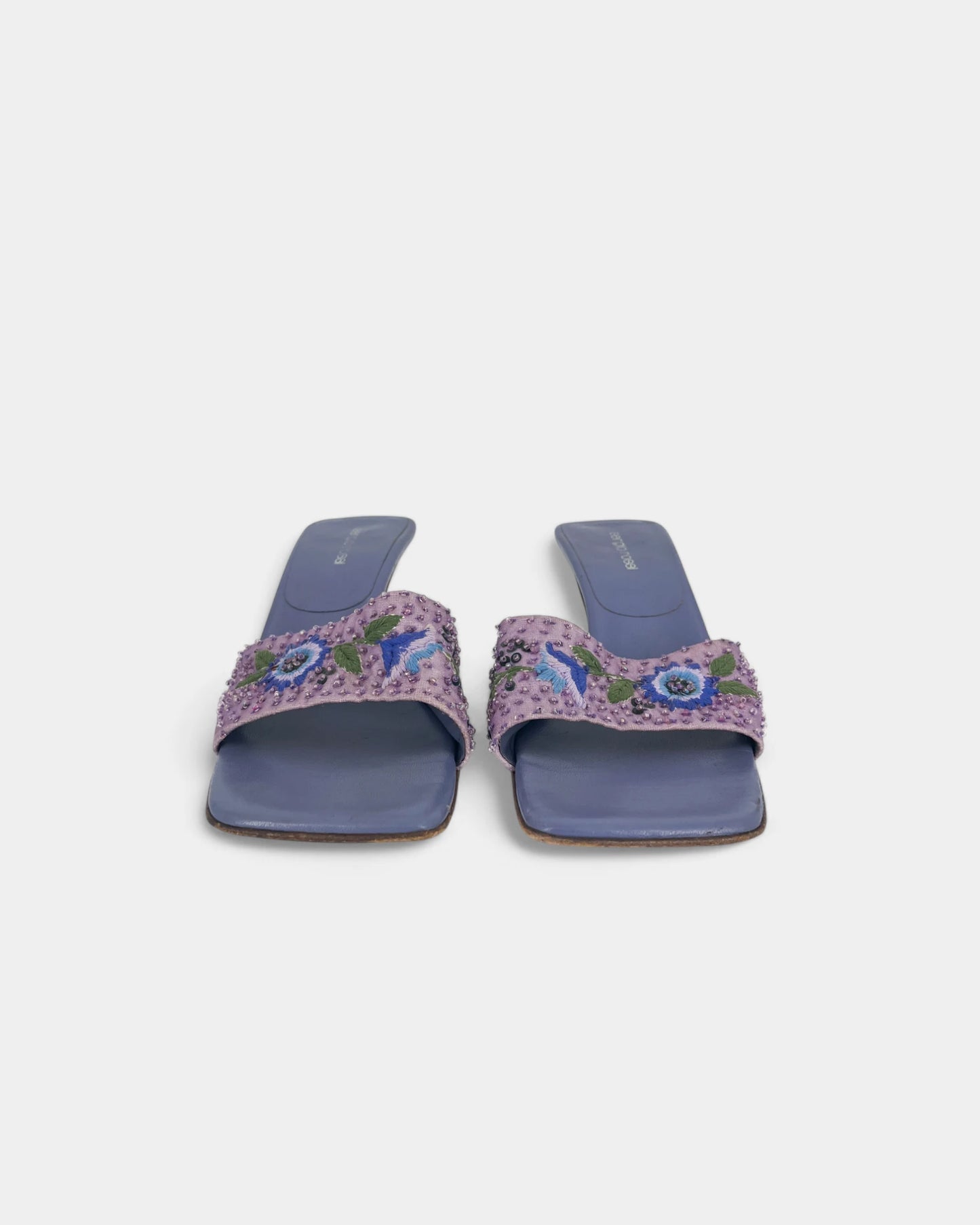 Mules violettes à talons - 39 EU / 9 US