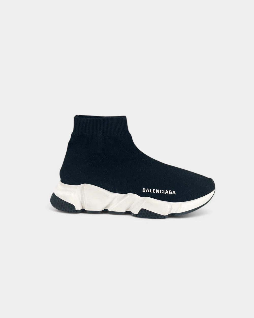 Black and white Speed Trainer sneakers