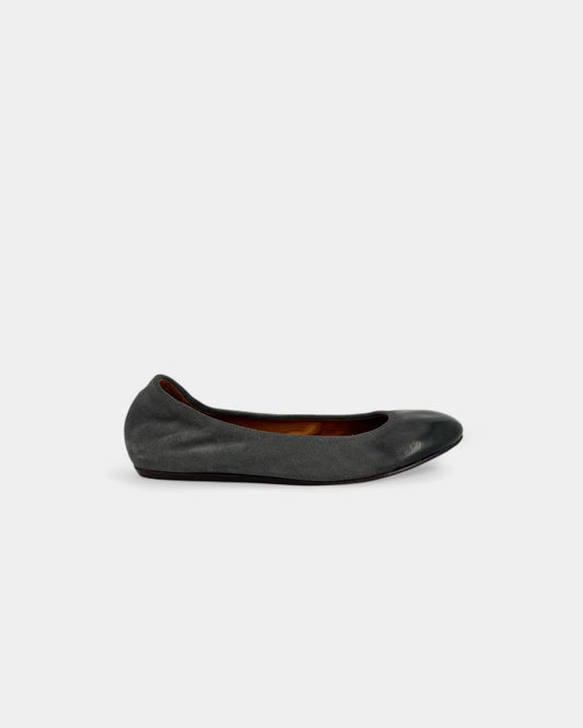 Ballerines grises à bout verni - 36 EU / 6 US