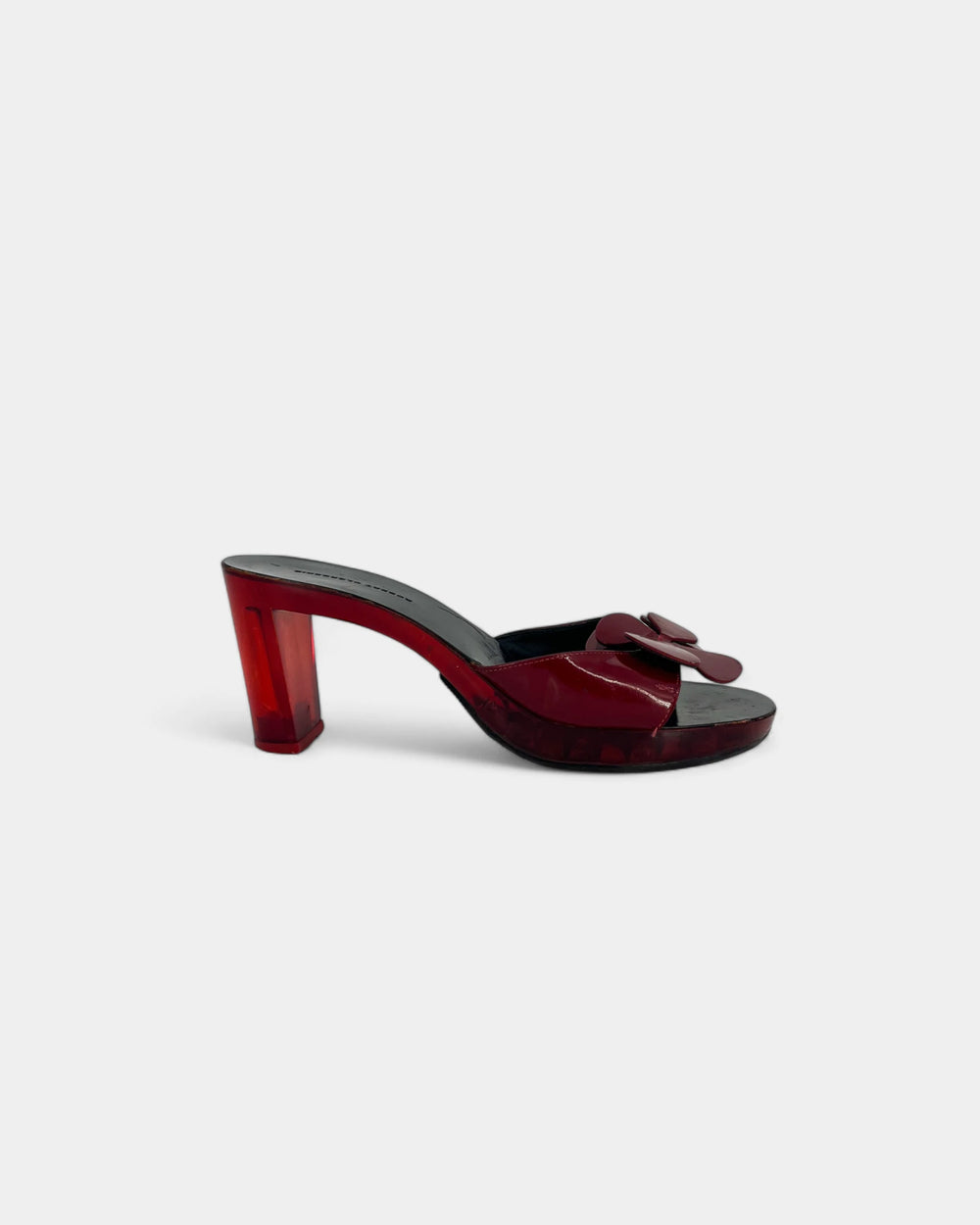 Mules rouges à talons - 37.5 EU / 7.5 US