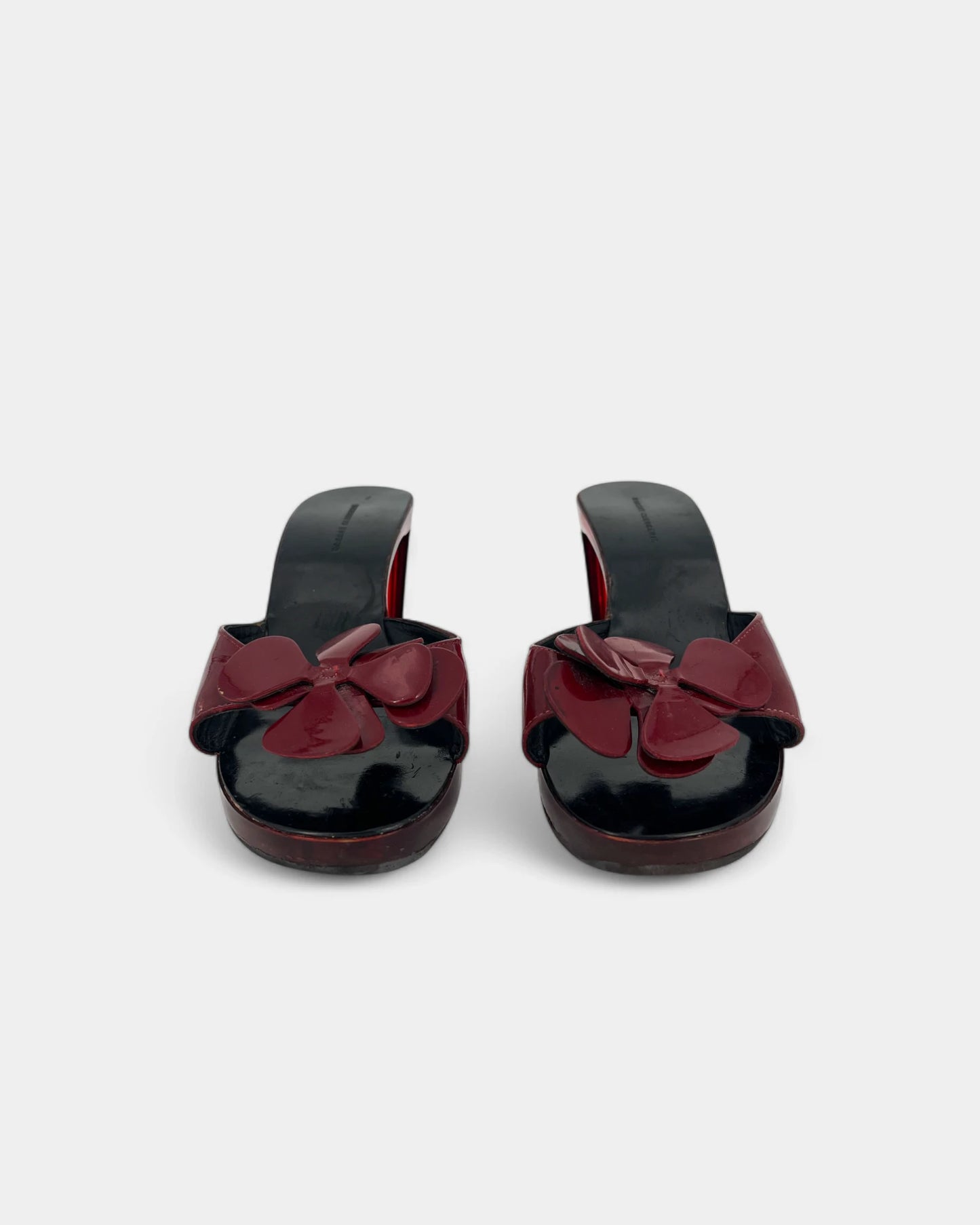 Mules rouges à talons - 37.5 EU / 7.5 US