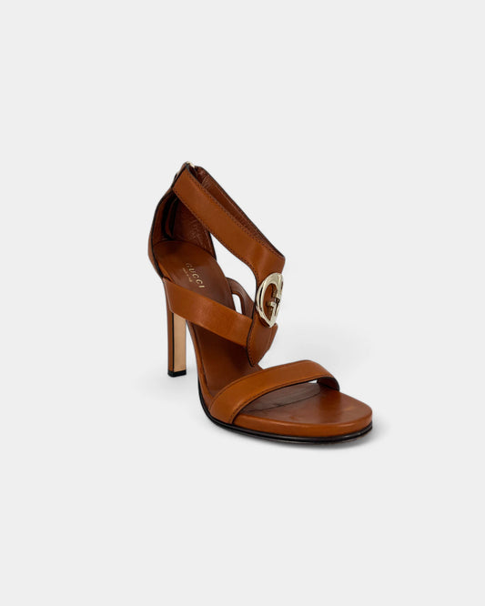 Talons marrons à bride - 36 EU / 6 US
