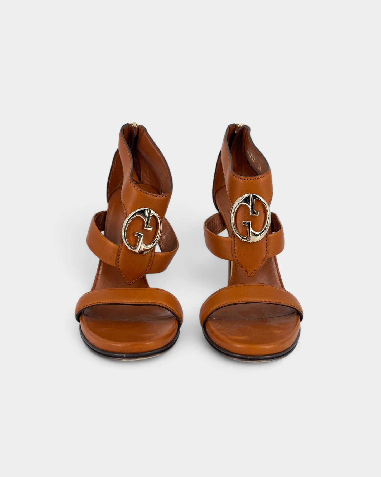 Talons marrons à bride - 36 EU / 6 US