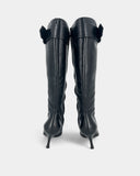 Bottes en cuir noir