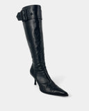 Bottes en cuir noir