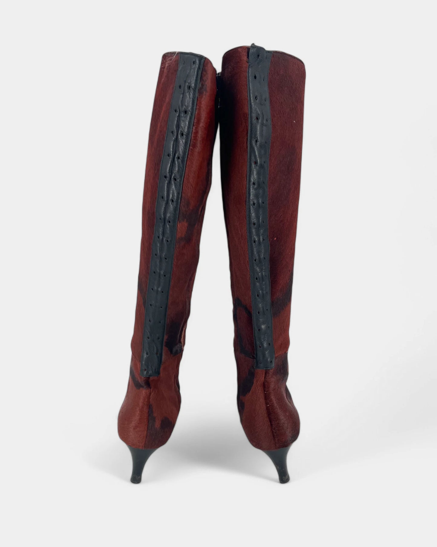 Bottes vachettes noires et rouilles - 37 EU / 7 US