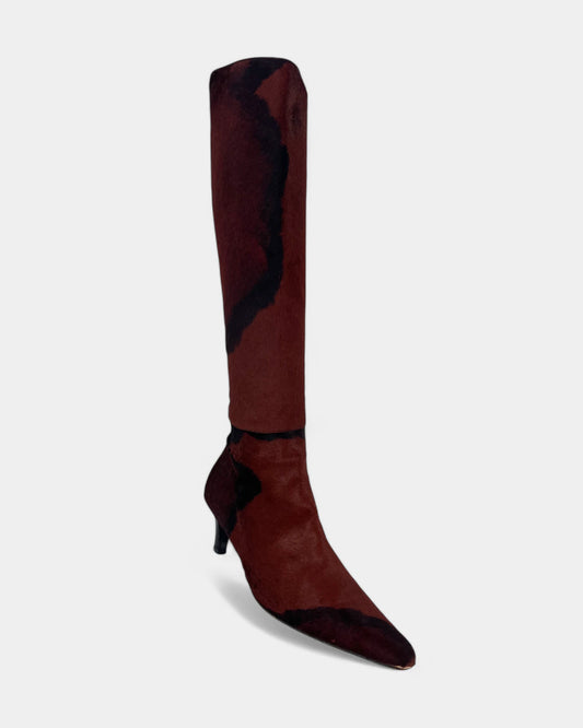Bottes vachettes noires et rouilles - 37 EU / 7 US