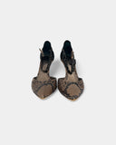 Python pattern leather heels - 39 EU / 8 US