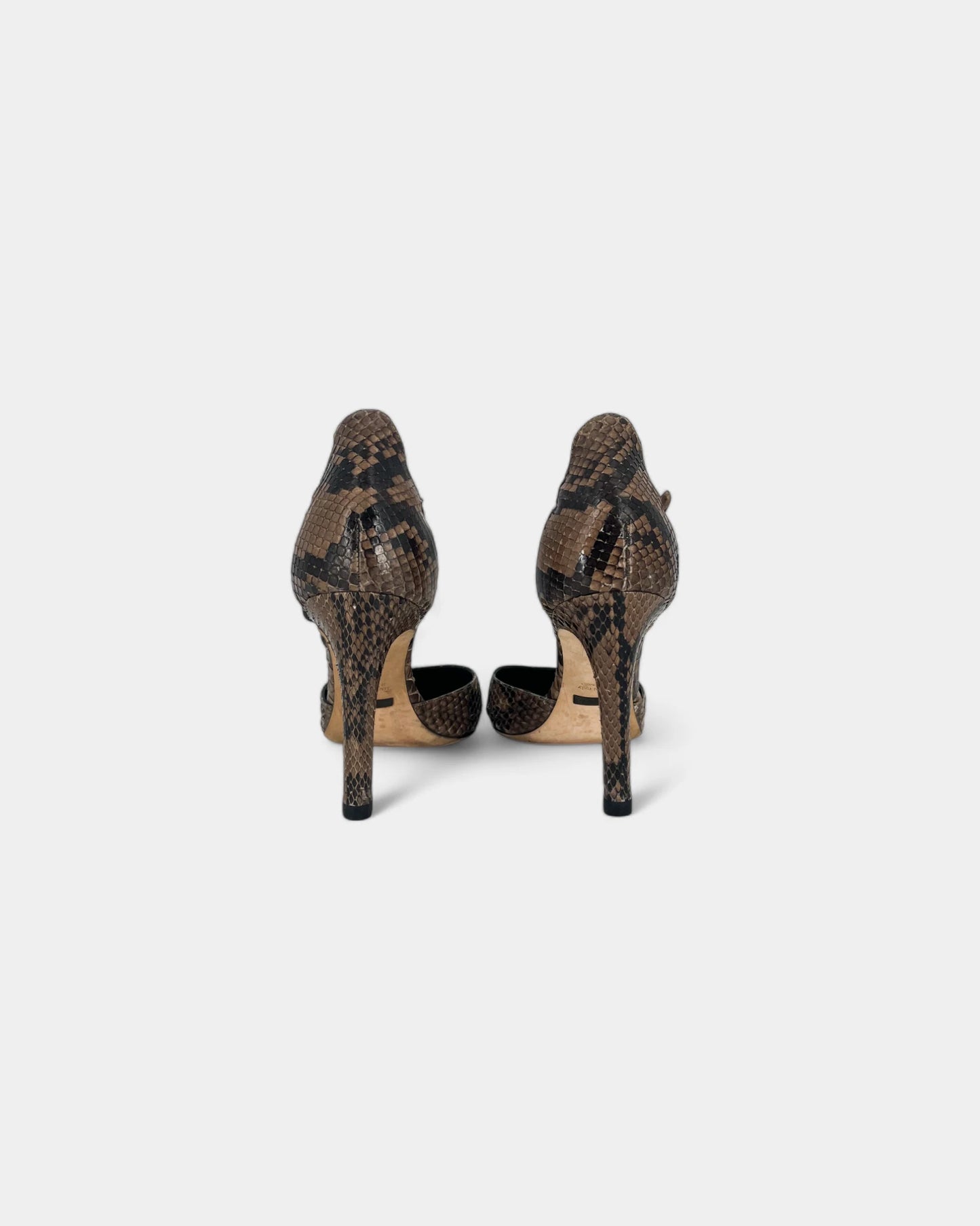 Talons en cuir motif python - 39 EU / 9 US