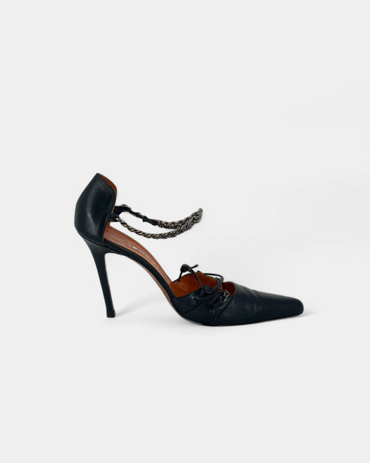 Escarpins noirs à chaines - 39 EU / 9 US