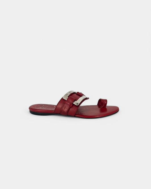 Red sandals