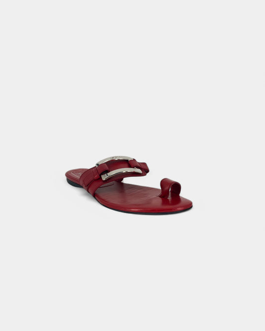 Red sandals