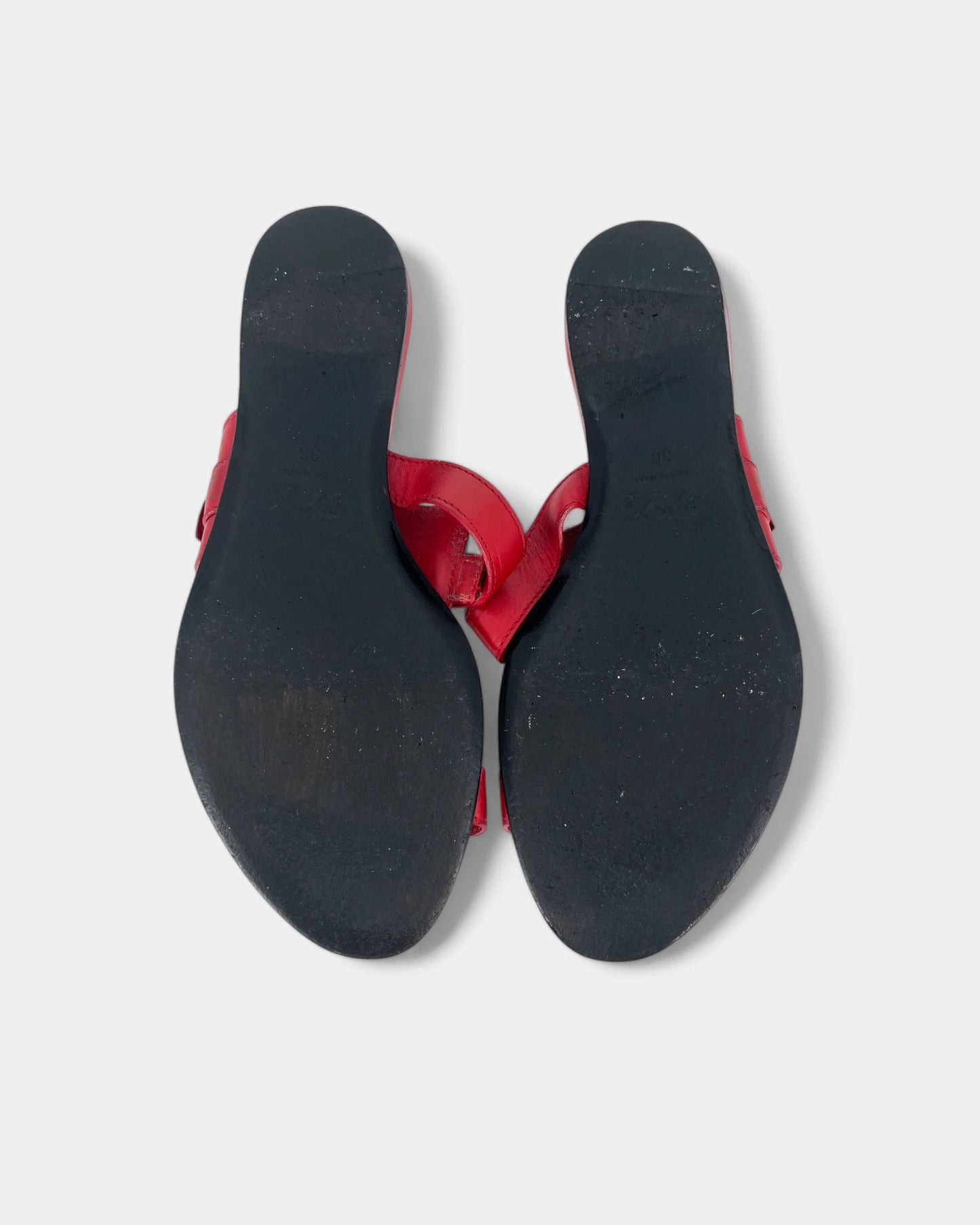 Red sandals
