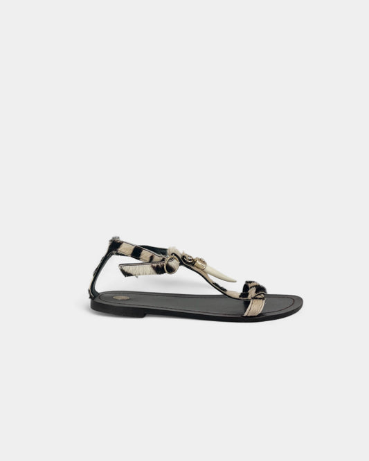 Sandales à motif zébré - 38 EU / 8 US