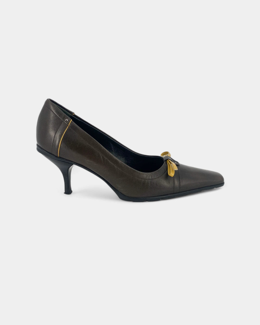 Escarpins marrons à noeud - 37 EU / 7 US