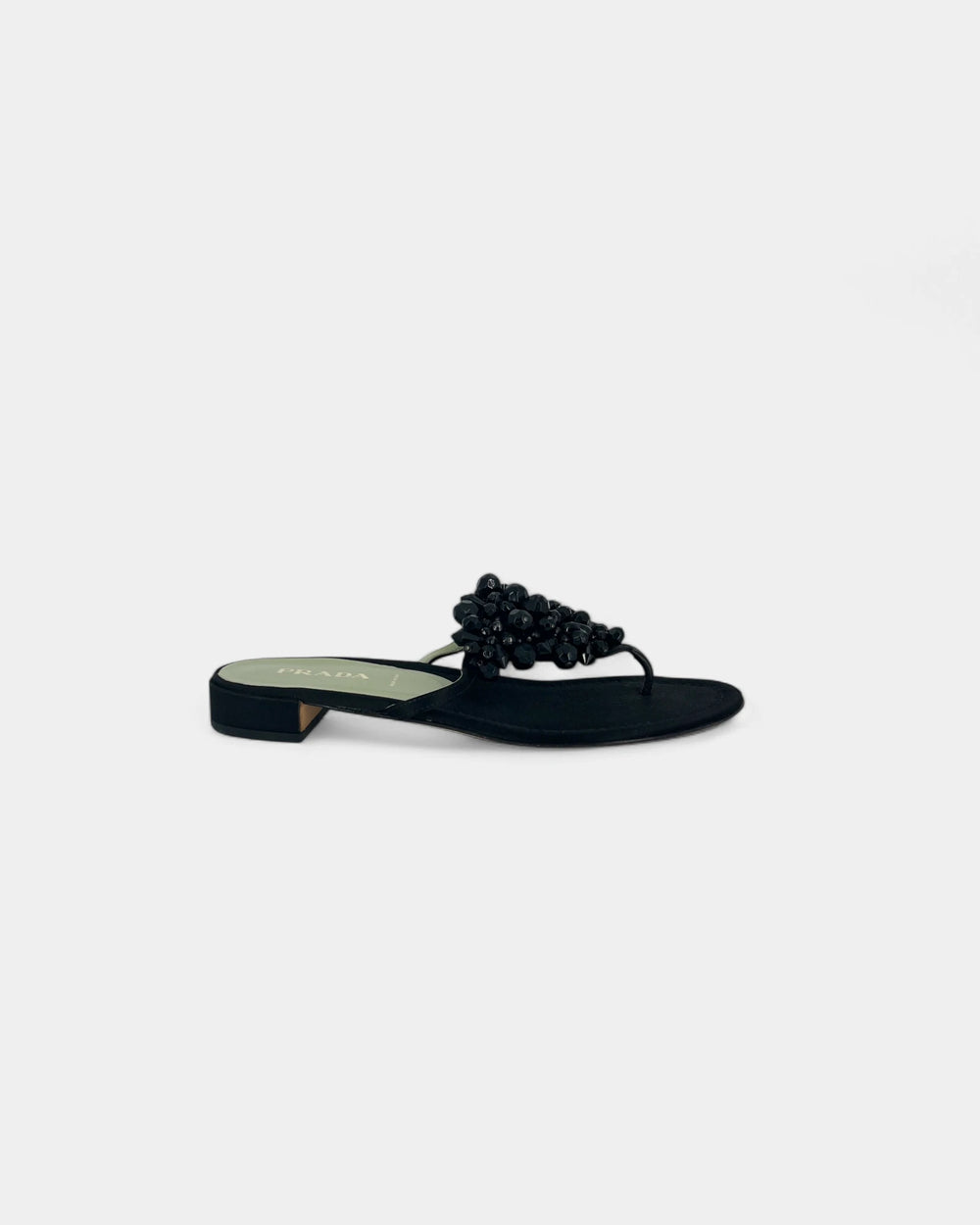 Black pearl sandals