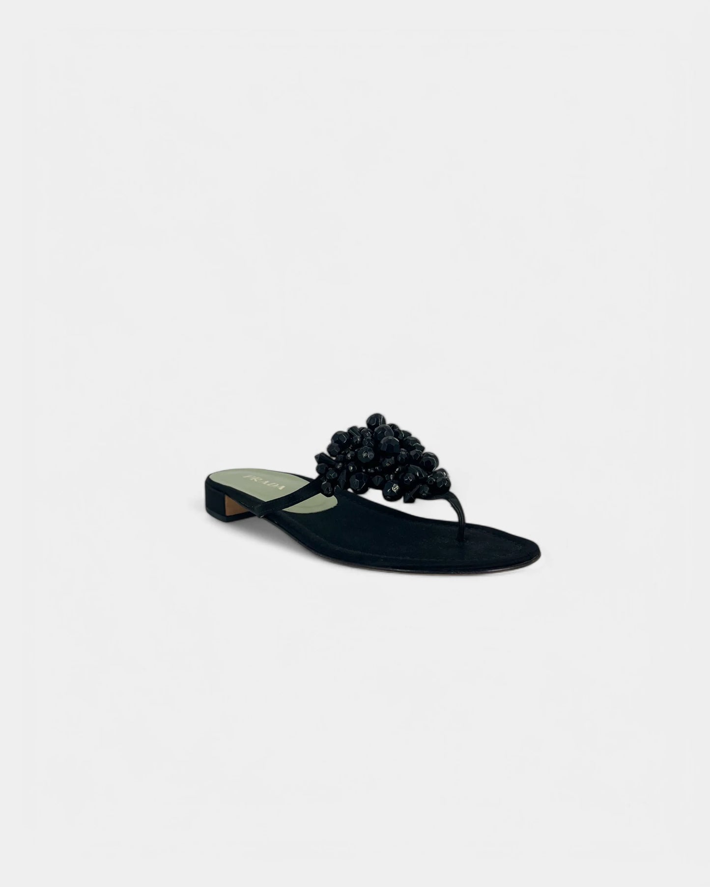 Black pearl sandals