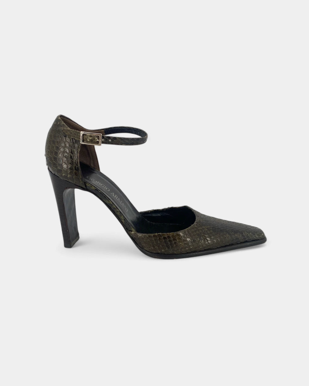 Khaki tortoiseshell pumps