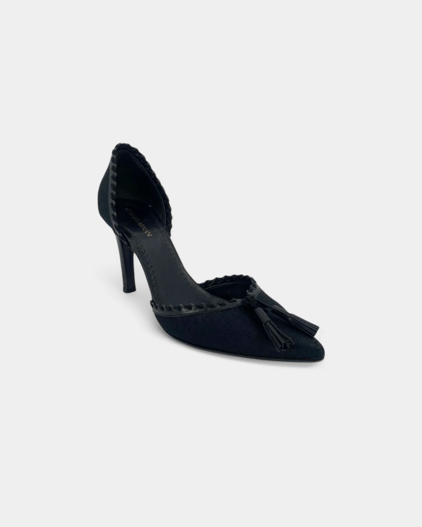 Escarpins noirs à monogramme- 37 EU / 7 US