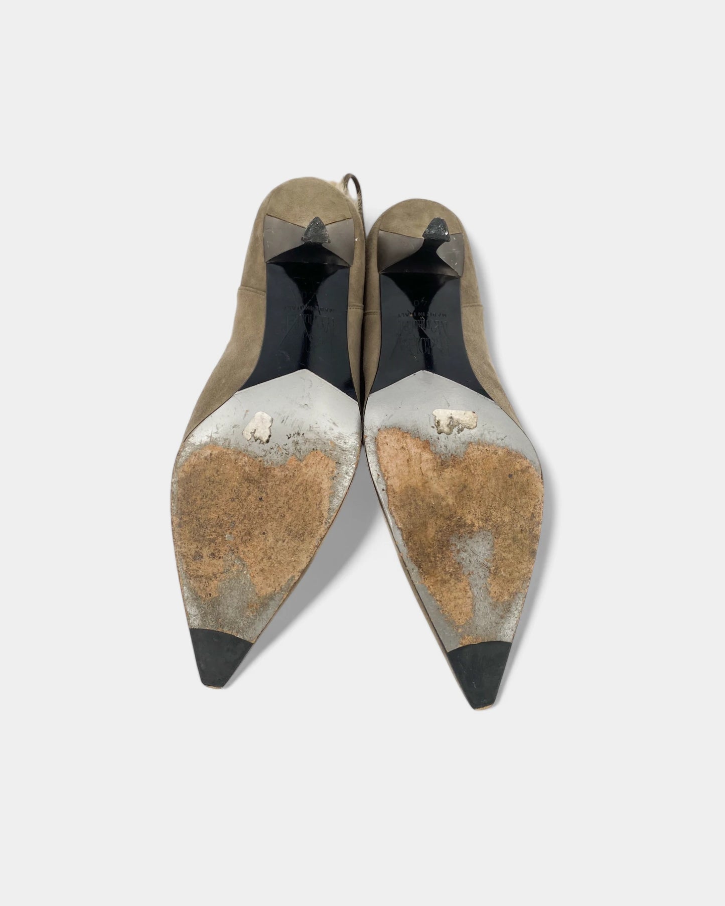 Bottines à talons en fourrure - 40 EU/ 10 US