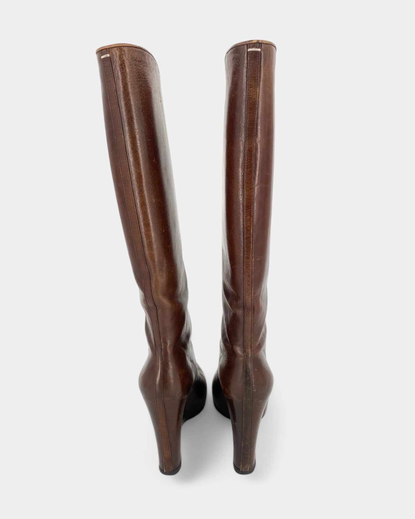 Bottes marrons à talons compensés - 38 EU / 8 US